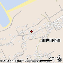 鹿児島県南さつま市加世田小湊8178周辺の地図
