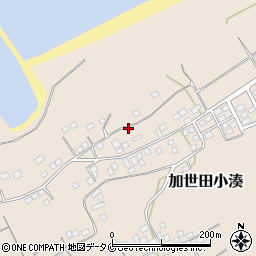 鹿児島県南さつま市加世田小湊8179周辺の地図