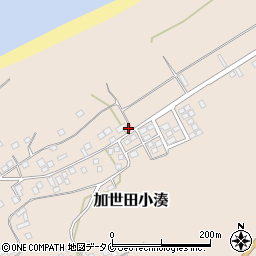鹿児島県南さつま市加世田小湊8182-5周辺の地図