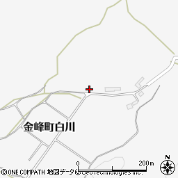 鹿児島県南さつま市金峰町白川3908周辺の地図