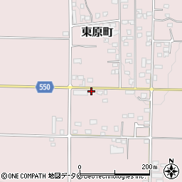 鹿児島県鹿屋市東原町3415-20周辺の地図