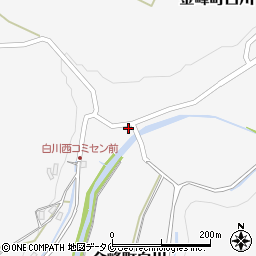 鹿児島県南さつま市金峰町白川4425-1周辺の地図