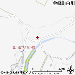 鹿児島県南さつま市金峰町白川3570-2周辺の地図