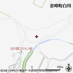 鹿児島県南さつま市金峰町白川3569周辺の地図