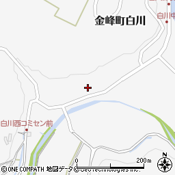 鹿児島県南さつま市金峰町白川3559周辺の地図