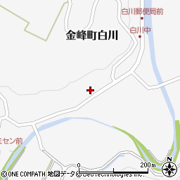 鹿児島県南さつま市金峰町白川2989周辺の地図