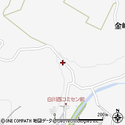 鹿児島県南さつま市金峰町白川3580-1周辺の地図