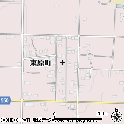 鹿児島県鹿屋市東原町3431-75周辺の地図