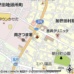 鹿児島トヨペット加世田店周辺の地図