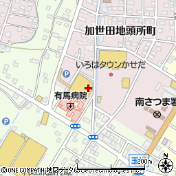 マクドナルド加世田サンキュー店周辺の地図