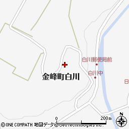 鹿児島県南さつま市金峰町白川3038周辺の地図