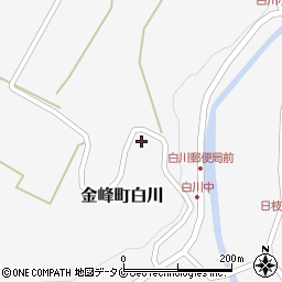 鹿児島県南さつま市金峰町白川3037周辺の地図