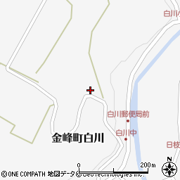 鹿児島県南さつま市金峰町白川3034周辺の地図