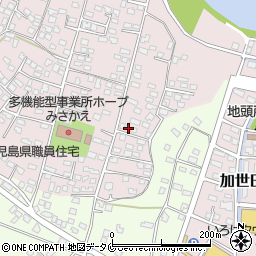 鹿児島県南さつま市加世田益山7929周辺の地図