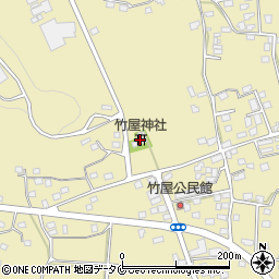 竹屋神社周辺の地図