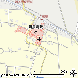 阿多病院周辺の地図
