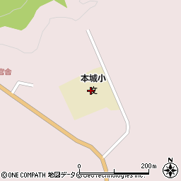 串間市立本城小学校周辺の地図