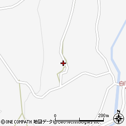 鹿児島県南さつま市金峰町白川230周辺の地図