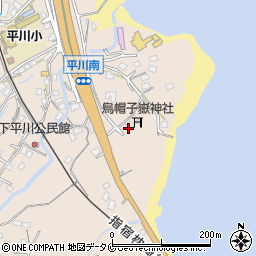 烏帽子嶽神社周辺の地図