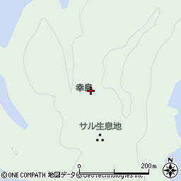 幸島周辺の地図