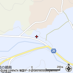 鹿児島県南さつま市金峰町浦之名2613周辺の地図