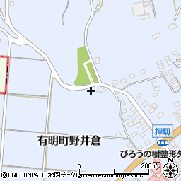 鹿児島県志布志市有明町野井倉8158-3周辺の地図