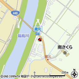 ＪＡ蔵元ＳＳ周辺の地図