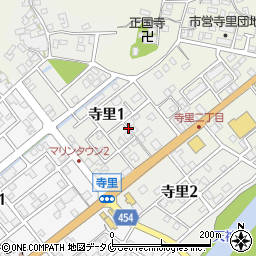 宮崎県串間市寺里周辺の地図