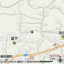 鹿児島県南さつま市金峰町尾下2197周辺の地図