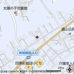 鹿児島県志布志市有明町野井倉8474-39周辺の地図