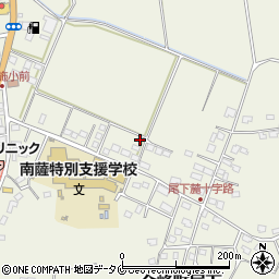 鹿児島県南さつま市金峰町尾下248-3周辺の地図