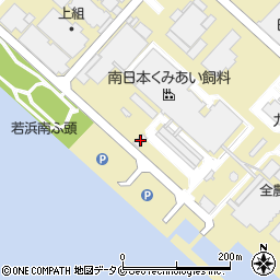 鹿児島荷役海陸運輸株式会社　南日本くみあい飼料配車室周辺の地図