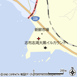 志布志湾大黒イルカランド新鮮市場周辺の地図