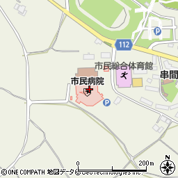 串間市民病院周辺の地図