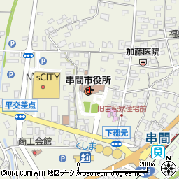 宮崎県串間市周辺の地図