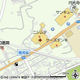 スーパーセンターニシムタ志布志店周辺の地図