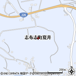 鹿児島県志布志市志布志町夏井周辺の地図