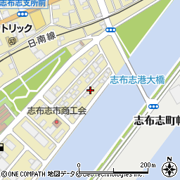 日本海事検定協会　鹿児島第二事業所志布志事務所周辺の地図