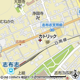 ドラッグイレブン　志布志店周辺の地図