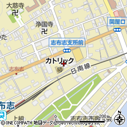ファミリーマート志布志二丁目店周辺の地図