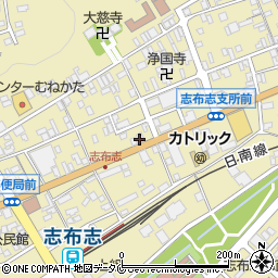 南日本銀行志布志支店周辺の地図