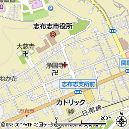 宮崎銀行志布志支店周辺の地図