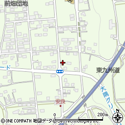 志布志安楽郵便局周辺の地図
