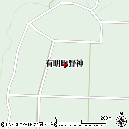 鹿児島県志布志市有明町野神周辺の地図