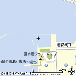 垂水新港周辺の地図