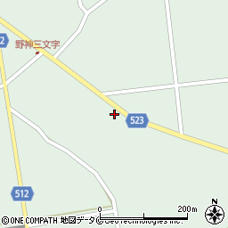 鹿児島県志布志市有明町野神3428周辺の地図