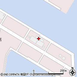 鹿児島荷役海陸運輸株式会社　港運・陸運事業部周辺の地図