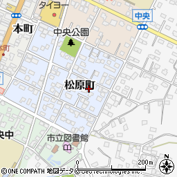 〒891-2105 鹿児島県垂水市松原町の地図