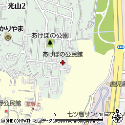あけぼの公民館周辺の地図