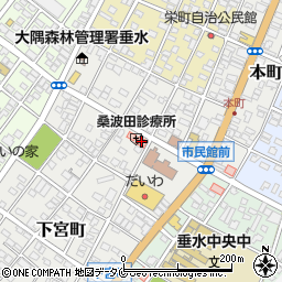 桑波田　診療所周辺の地図